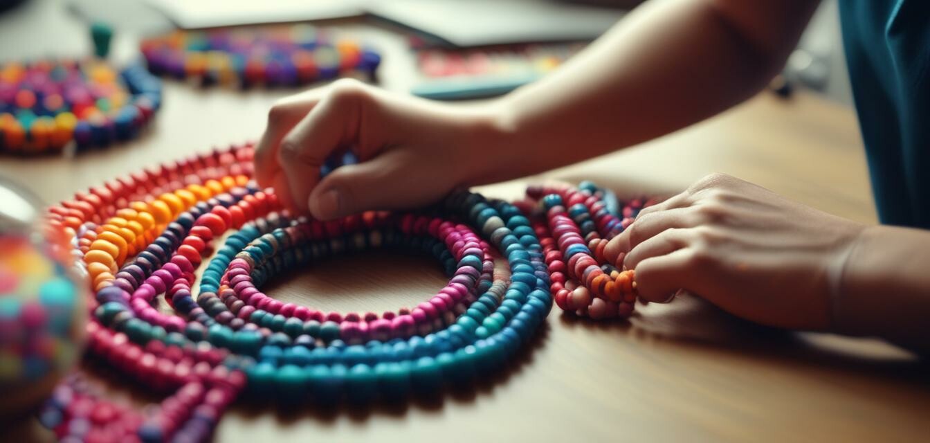 Crafting a bead bracelet