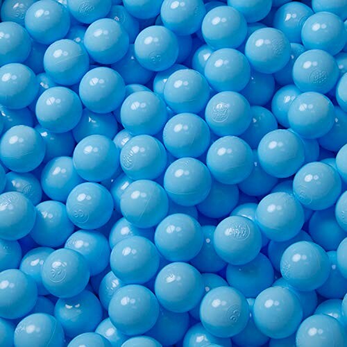 Blauwe plastic ballen