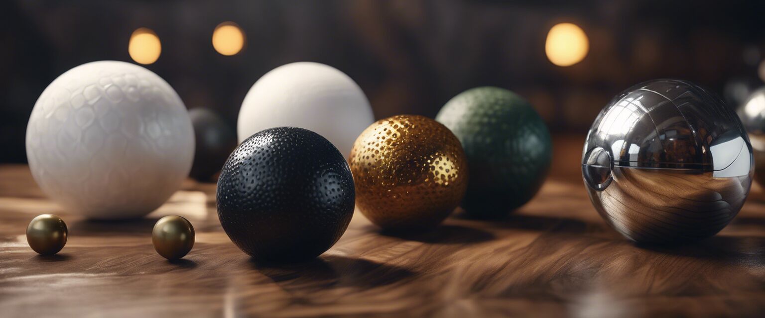 Different types of massage balls