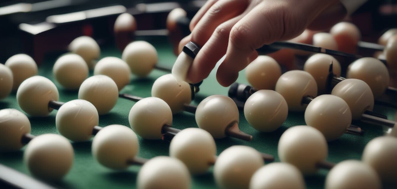 Onderhoud van tafelvoetbal balletjes