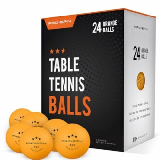 Verpakking met 24 oranje tafeltennisballen